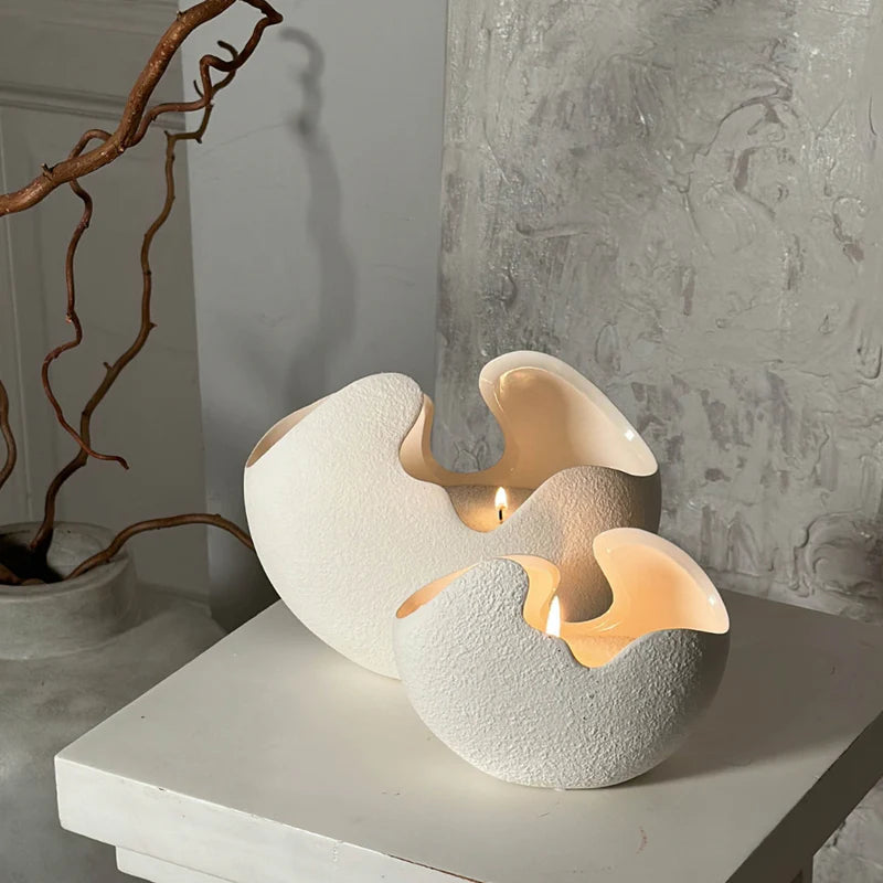 Vase en céramique beige