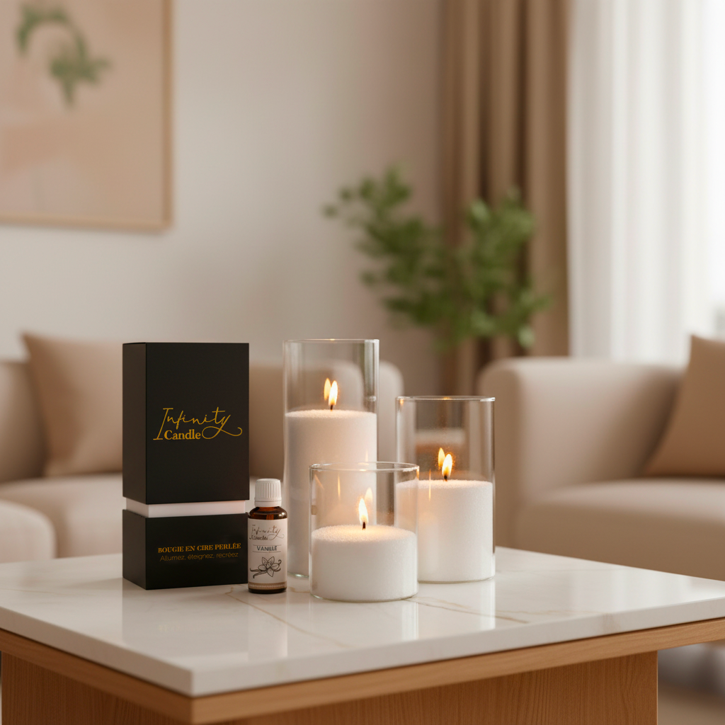 Bougie perlée | 500gr