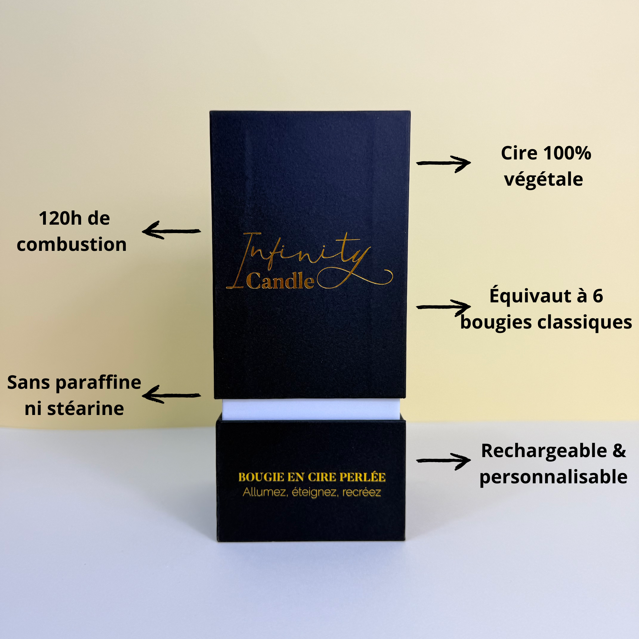 Bougie perlée | 500gr